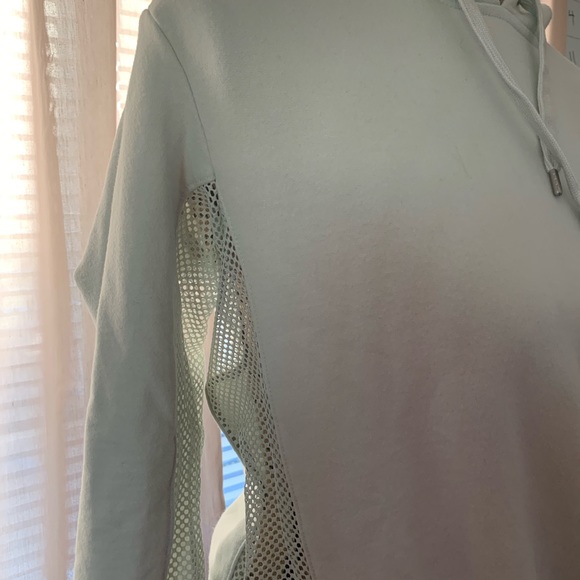 Mint green sweater with mesh in Size Small - Picture 3 of 4